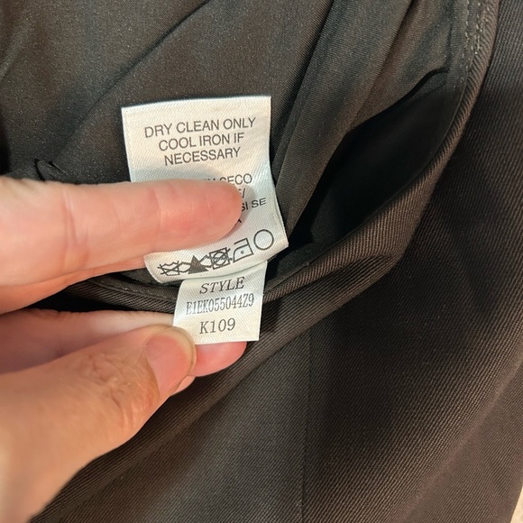 Ellen Tracy Skirt Size 14 Knee Length Brown Wool Work Business. School Girl - Picture 8 of 10